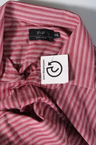 Herrenhemd F&F, Größe XXL, Farbe Rot, Preis 3,03 €