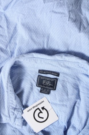 Herrenhemd F&F, Größe 3XL, Farbe Blau, Preis 20,18 €