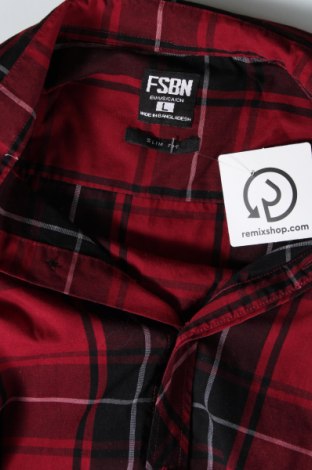 Ανδρικό πουκάμισο FSBN, Μέγεθος L, Χρώμα Κόκκινο, Τιμή 7,66 €