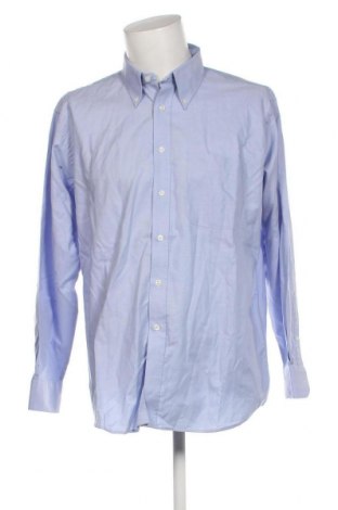 Ανδρικό πουκάμισο Fruit Of The Loom, Μέγεθος L, Χρώμα Μπλέ, Τιμή 17,94 €