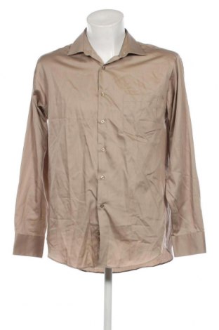 Ανδρικό πουκάμισο Geoffrey Beene, Μέγεθος L, Χρώμα  Μπέζ, Τιμή 3,41 €