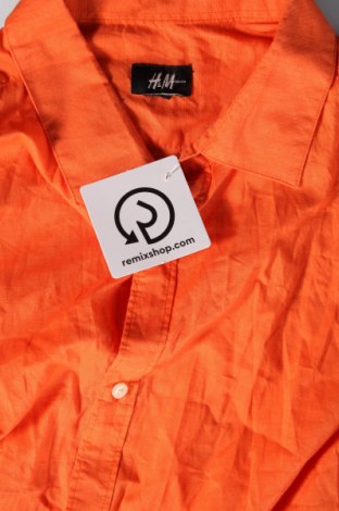 Мъжка риза H&M, Размер M, Цвят Оранжев, Цена 6,96 лв.