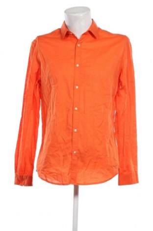 Мъжка риза H&M, Размер M, Цвят Оранжев, Цена 9,86 лв.