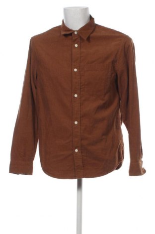 Мъжка риза H&M, Размер M, Цвят Кафяв, Цена 17,58 лв.