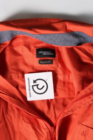 Ανδρικό πουκάμισο Henson & Henson, Μέγεθος 3XL, Χρώμα Πορτοκαλί, Τιμή 10,58 €