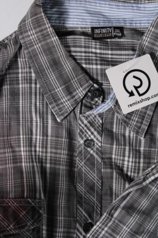 Мъжка риза Infinity, Размер 3XL, Цвят Сив, Цена 20,30 лв.