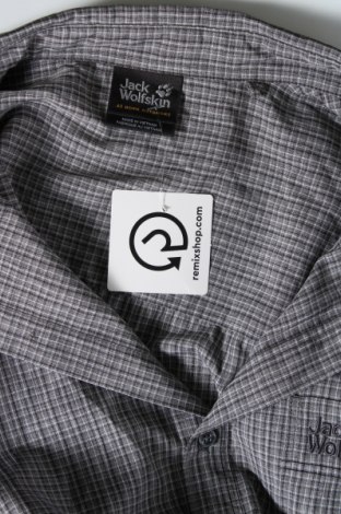 Herrenhemd Jack Wolfskin, Größe 3XL, Farbe Grau, Preis 22,48 €