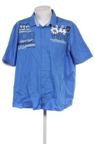 Ανδρικό πουκάμισο Jan Vanderstorm, Μέγεθος 4XL, Χρώμα Μπλέ, Τιμή 14,85 €