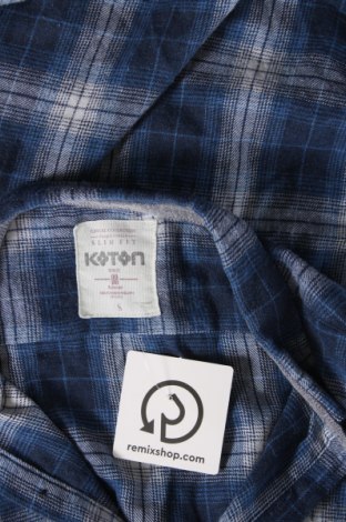 Мъжка риза Koton, Размер S, Цвят Син, Цена 42,73 лв.