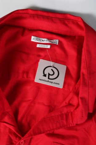 Herrenhemd Kustom Kit, Größe 5XL, Farbe Rot, Preis € 21,57