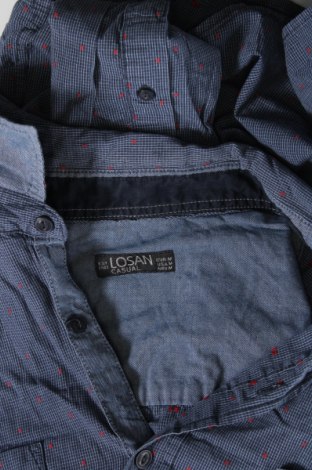 Ανδρικό πουκάμισο Losan, Μέγεθος M, Χρώμα Μπλέ, Τιμή 3,77 €