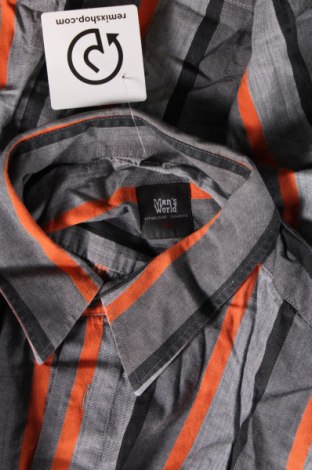 Ανδρικό πουκάμισο Man's World, Μέγεθος XXL, Χρώμα Γκρί, Τιμή 17,94 €