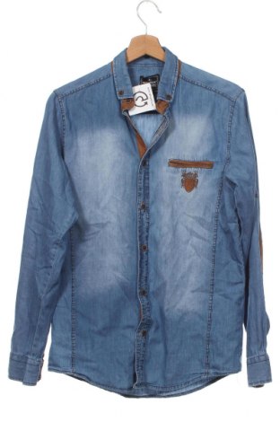 Ανδρικό πουκάμισο Megaman, Μέγεθος M, Χρώμα Μπλέ, Τιμή 11,04 €