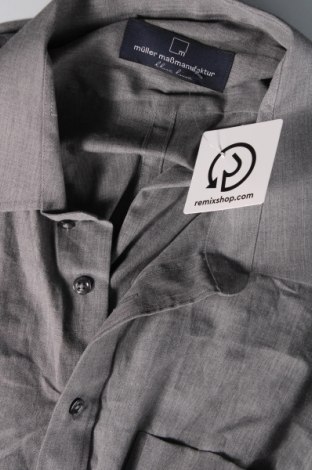 Herrenhemd Muller Maßmanufaktur, Größe 5XL, Farbe Grau, Preis 15,00 €