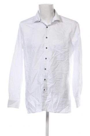 Ανδρικό πουκάμισο Olymp, Μέγεθος L, Χρώμα Λευκό, Τιμή 24,12 €