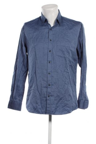 Ανδρικό πουκάμισο Olymp, Μέγεθος L, Χρώμα Μπλέ, Τιμή 21,23 €