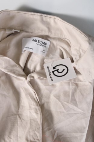 Ανδρικό πουκάμισο Selected Homme, Μέγεθος M, Χρώμα  Μπέζ, Τιμή 15,25 €