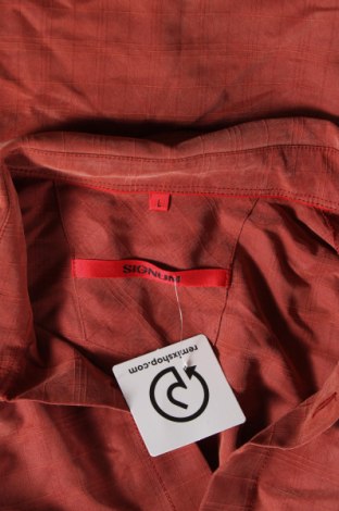 Ανδρικό πουκάμισο Signum, Μέγεθος L, Χρώμα Πορτοκαλί, Τιμή 4,31 €