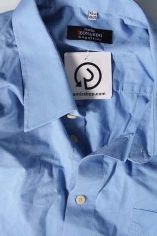 Ανδρικό πουκάμισο Studio Leonardo, Μέγεθος 4XL, Χρώμα Μπλέ, Τιμή 12,06 €