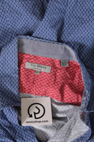 Ανδρικό πουκάμισο Ted Baker, Μέγεθος M, Χρώμα Μπλέ, Τιμή 23,98 €