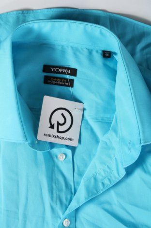 Мъжка риза Yorn, Размер XL, Цвят Син, Цена 15,08 лв.