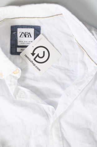 Ανδρικό πουκάμισο Zara, Μέγεθος M, Χρώμα Λευκό, Τιμή 14,85 €