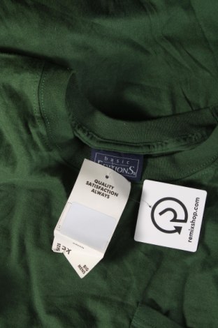 Мъжка тениска Basic Editions, Размер 3XL, Цвят Зелен, Цена 21,00 лв.