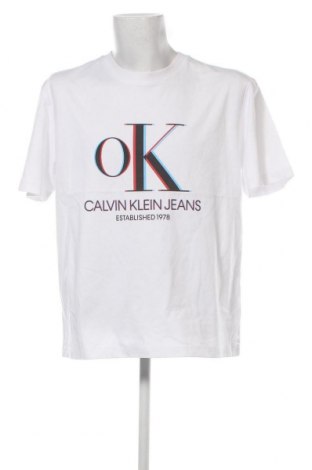 Férfi póló Calvin Klein Jeans, Méret L, Szín Fehér, Ár 14 376 Ft