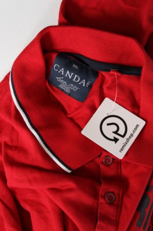 Ανδρικό t-shirt Canda, Μέγεθος XXL, Χρώμα Κόκκινο, Τιμή 8,04 €