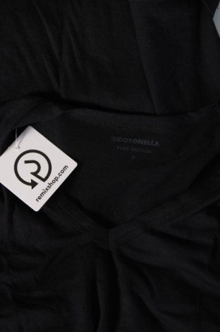 Ανδρικό t-shirt Cotonella, Μέγεθος S, Χρώμα Μαύρο, Τιμή 10,82 €
