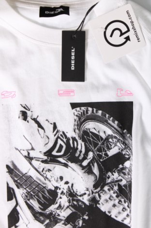 Męski T-shirt Diesel, Rozmiar L, Kolor Biały, Cena 504,17 zł