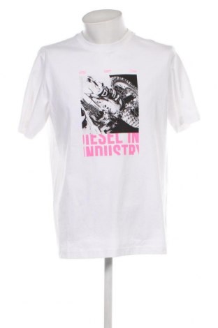 Męski T-shirt Diesel, Rozmiar L, Kolor Biały, Cena 519,76 zł