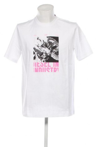 Herren T-Shirt Diesel, Größe L, Farbe Weiß, Preis 97,50 €