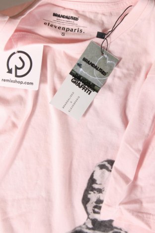 Herren T-Shirt Eleven Paris, Größe S, Farbe Rosa, Preis € 32,25