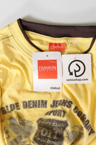 Męski T-shirt Fashion, Rozmiar L, Kolor Żółty, Cena 92,76 zł