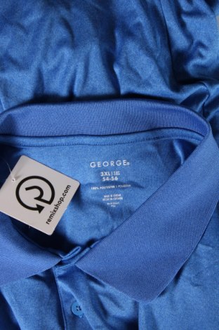 Ανδρικό t-shirt George, Μέγεθος 3XL, Χρώμα Μπλέ, Τιμή 8,04 €