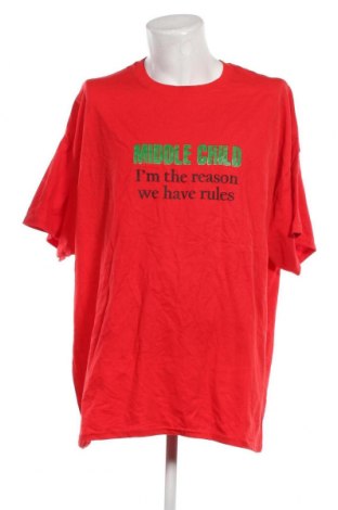 Ανδρικό t-shirt Gildan, Μέγεθος 3XL, Χρώμα Κόκκινο, Τιμή 7,40 €