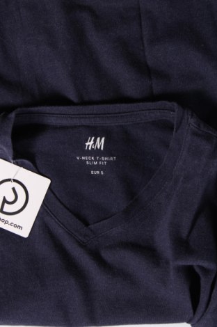 Tricou de bărbați H&M, Mărime S, Culoare Albastru, Preț 31,19 Lei