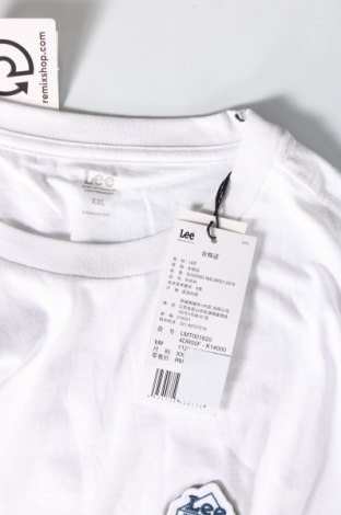 Ανδρικό t-shirt Lee, Μέγεθος XXL, Χρώμα Λευκό, Τιμή 19,56 €