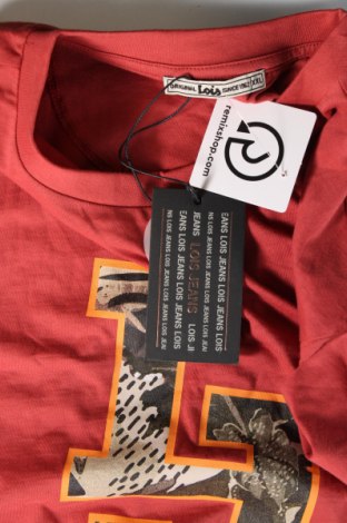 Ανδρικό t-shirt Lois, Μέγεθος XL, Χρώμα Κόκκινο, Τιμή 25,19 €