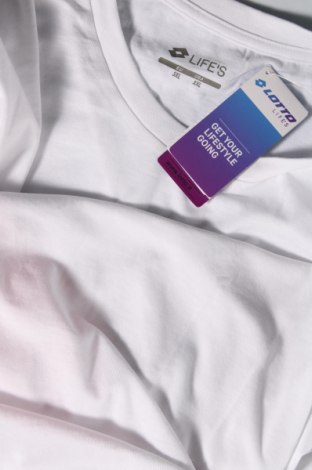 Ανδρικό t-shirt Lotto, Μέγεθος 3XL, Χρώμα Λευκό, Τιμή 17,00 €
