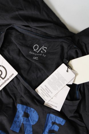 Tricou de bărbați Q/S by S.Oliver, Mărime XXL, Culoare Gri, Preț 95,39 Lei