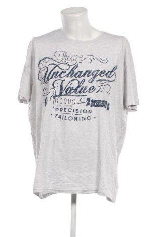 Ανδρικό t-shirt Riverso, Μέγεθος 4XL, Χρώμα Γκρί, Τιμή 6,19 €