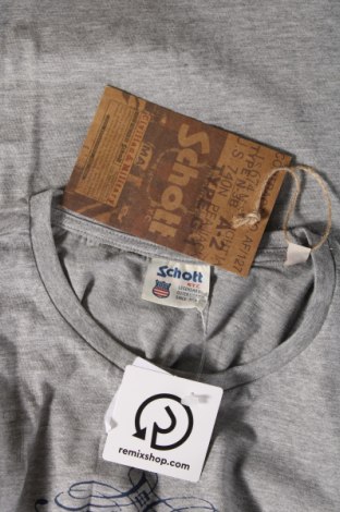 Ανδρικό t-shirt Schott, Μέγεθος L, Χρώμα Γκρί, Τιμή 32,95 €