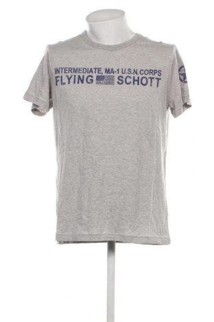 Ανδρικό t-shirt Schott, Μέγεθος XL, Χρώμα Γκρί, Τιμή 28,74 €