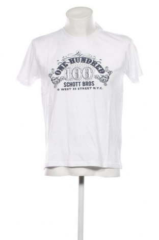 Herren T-Shirt Schott, Größe M, Farbe Weiß, Preis € 27,69
