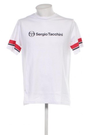 Herren T-Shirt Sergio Tacchini, Größe L, Farbe Weiß, Preis 34,00 €