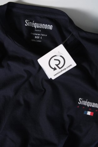 Herren T-Shirt Sinequanone, Größe L, Farbe Blau, Preis 26,80 €
