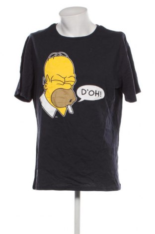 Ανδρικό t-shirt The Simpsons, Μέγεθος XXL, Χρώμα Μπλέ, Τιμή 12,60 €
