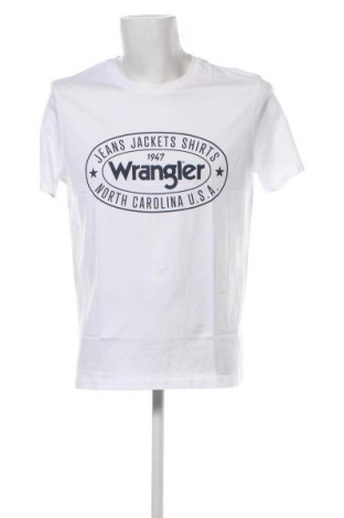 Męski T-shirt Wrangler, Rozmiar L, Kolor Biały, Cena 138,60 zł